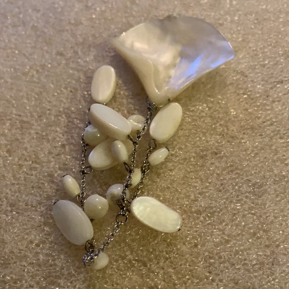 Vintage mother of pearl pendent - Picture 4 of 5